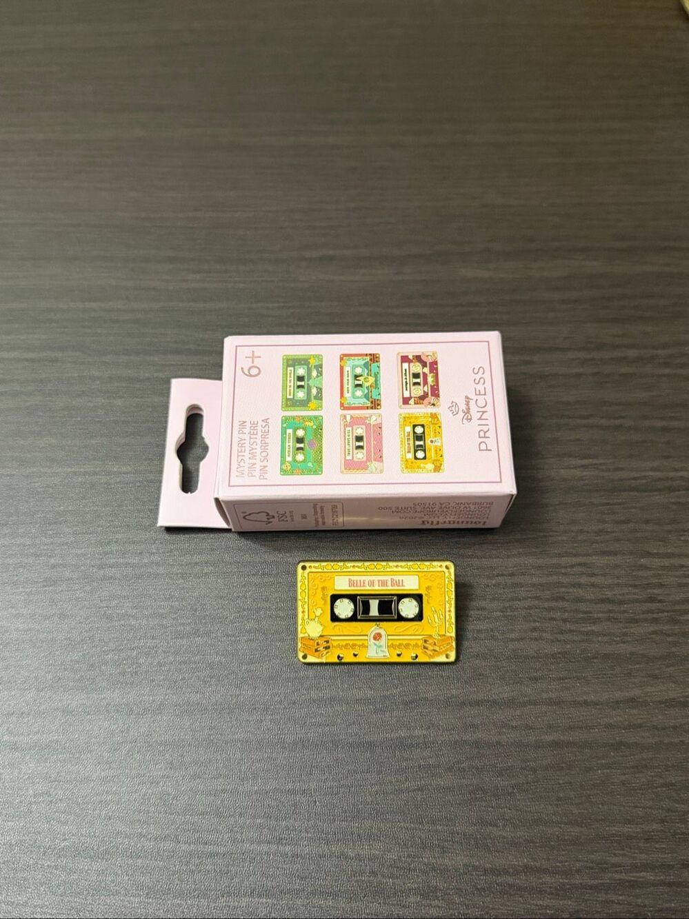 Loungefly Disney Princess Cassettes Blind Box Enamel Pin - Belle